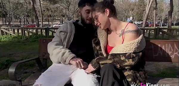  Teen loves showing her body and sucks cocks in public
